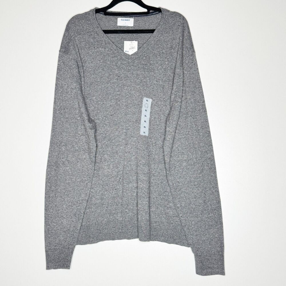 NEW Old Navy Marled Core V-Neck Sweater Men's Size XL